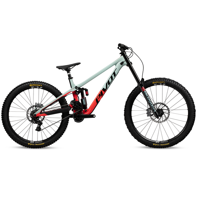gebrauchte downhill fahrräder Pivot Phoenix V5 Ride GX DH, Alloy Wheels, Black/ Gold / Size 3