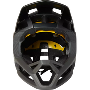 Fox Proframe Full-Face Mountain Bike Helmet, matte black, front view.