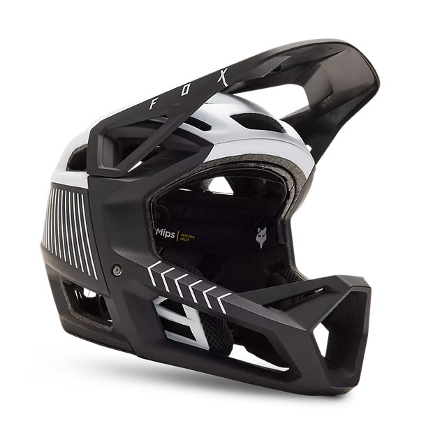 Fox Proframe RS Helmet, color: Mash Black/White, full view