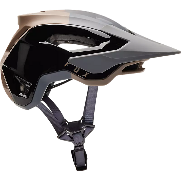 Fox Speedframe Pro MIPS Mountain Bike Helmet, Klif mocha, profile view.