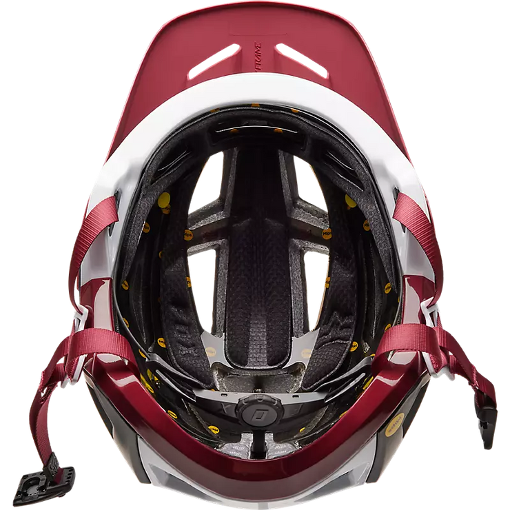 Fox Speedframe Pro MIPS Mountain Bike Helmet, black camo, inside view.