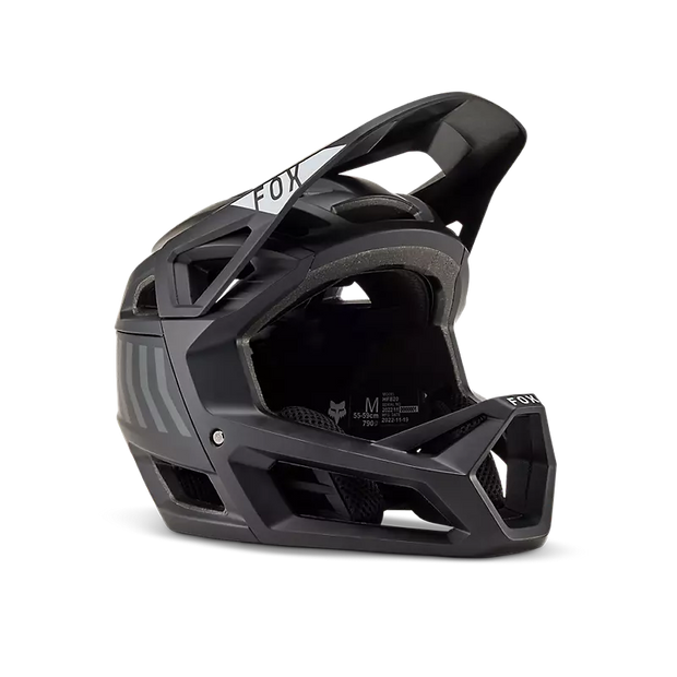 Fox Proframe Full-Face Mountain Bike Helmet, nace black, full view.