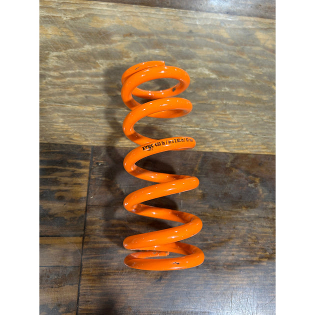 Fox SLS Orange Coil Shock Spring 450lb, 2.65in / 67mm, Blem Take