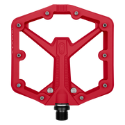 Crankbrothers Stamp 1 Gen 2 Pedal, red, full view.