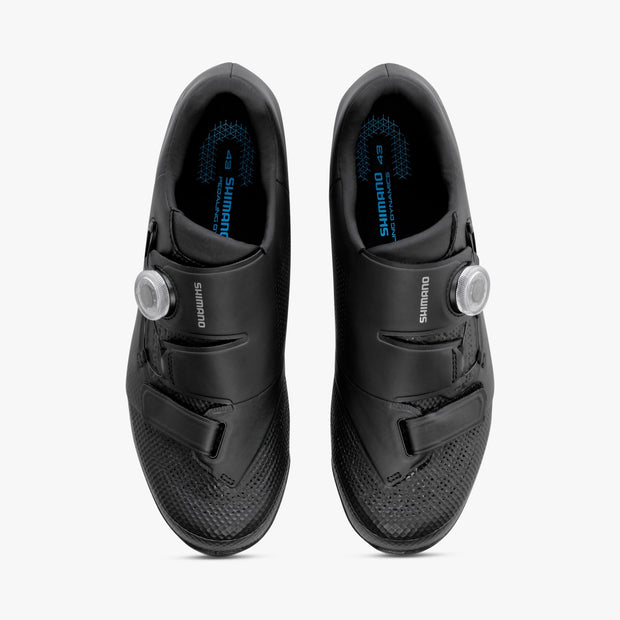 Shimano SH-XC502 Shoe, black, top view.
