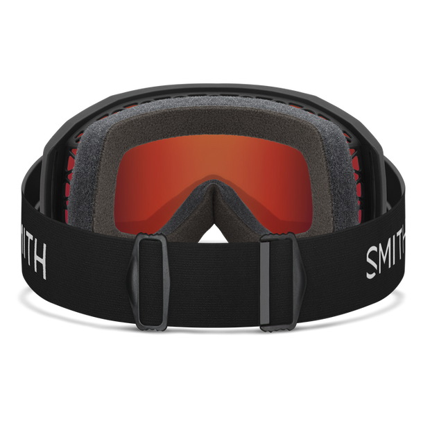 Smith Loam MTB Goggles, Black  w/ Red Mirrored Lenses, inner view.