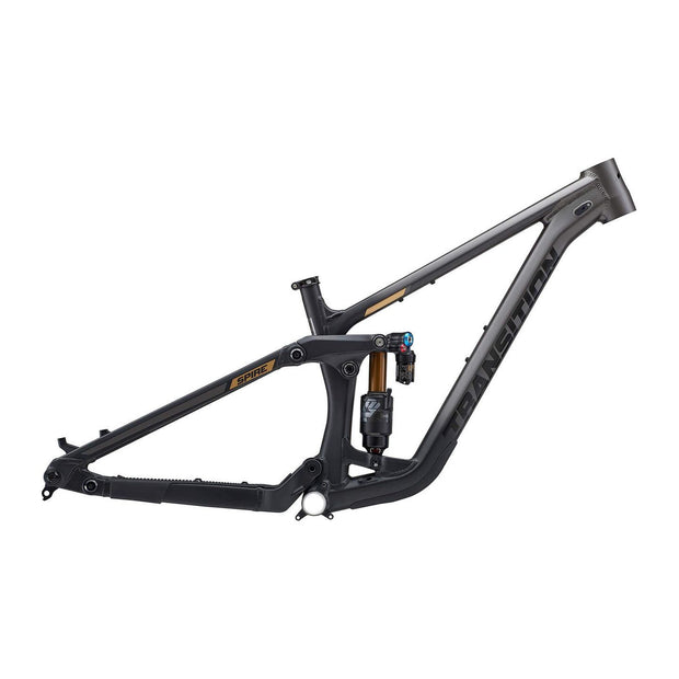 2023 Transition Spire Carbon 29 FRAME, fade to black, full view.
