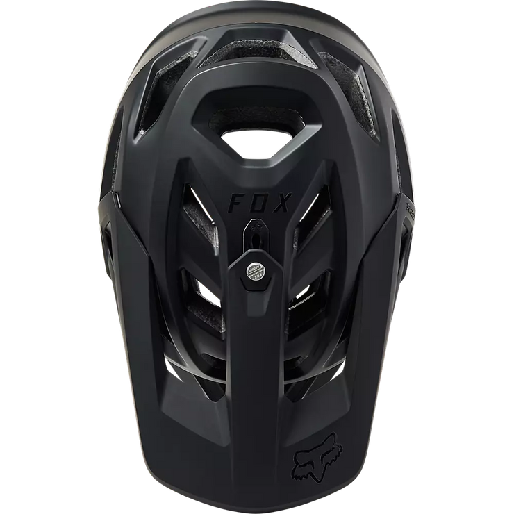 Fox Proframe RS Helmet in black top view