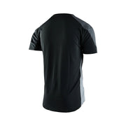 Troy Lee Designs Drift Short Sleeve Jersey, charcoal, back view.