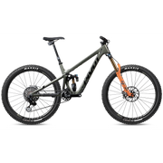 2023 Pivot Firebird PRO X0 Eagle Transmission — Air, 29, glacial metallic green, full view.