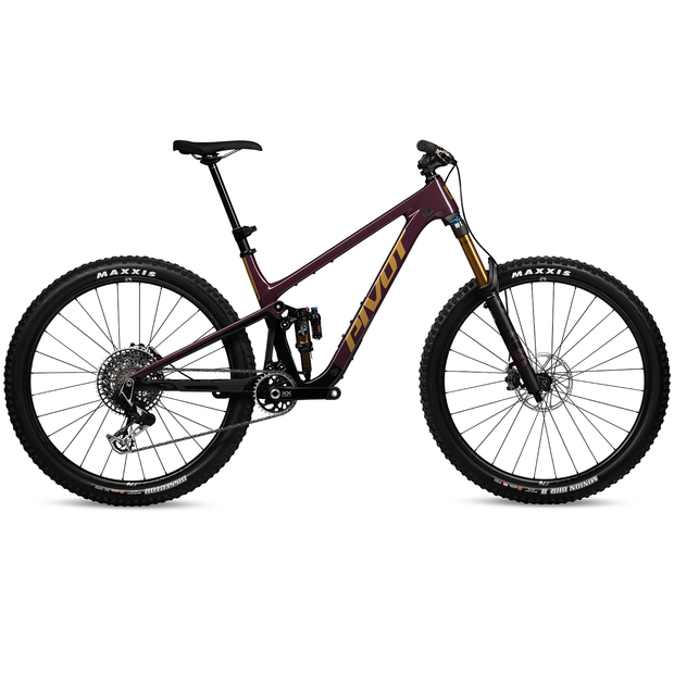 Pivot Trailcat LT Team XX, dr. purple, full view.