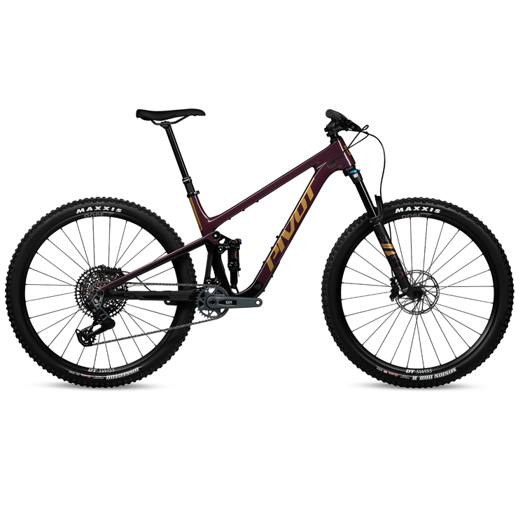 Pivot Trailcat SL Ride GX AXS, Alloy Wheels, purple, full view.
