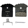 Shimano J05A-RF RESIN PAD & SPRING W/FIN full view of brakes