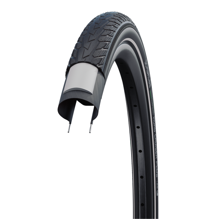 Schwalbe Road Cruiser Plus Tire, deconstructed view.