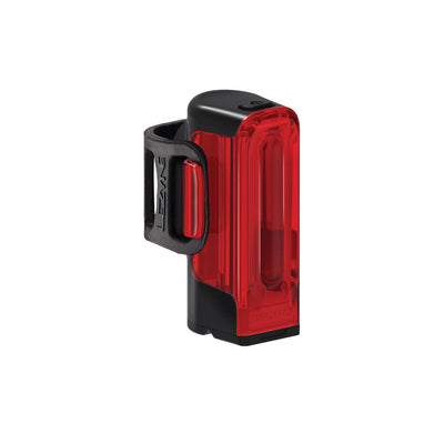 Lezyne Strip Drive 300+ Taillight, Black, full view.