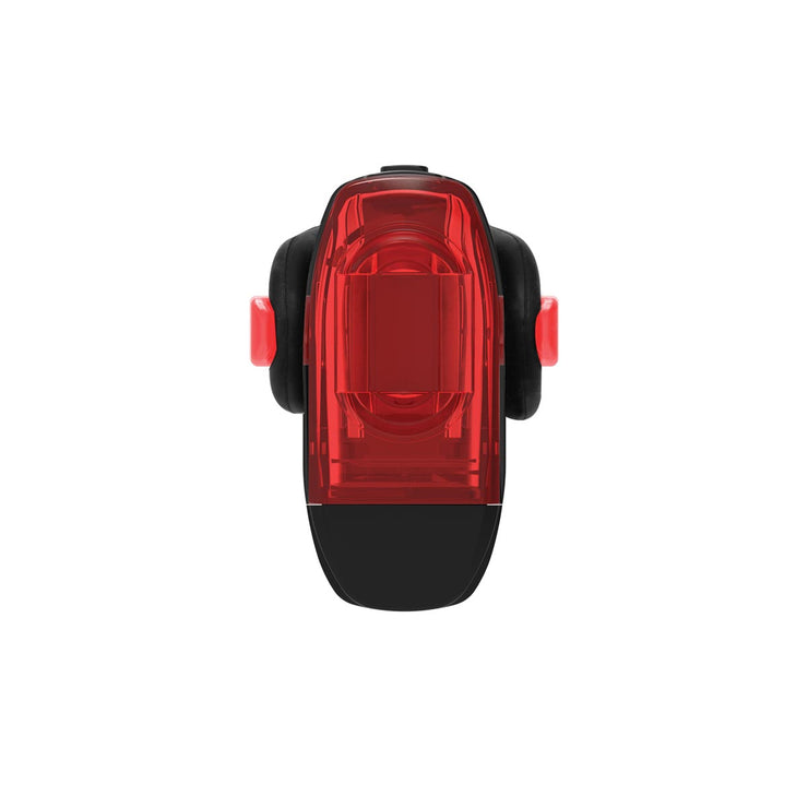 Lezyne KTV Drive Pro+ Alert Taillight, head-on view.