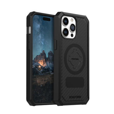 Rokform Rugged Case iPhone 15 Pro Max, full view.