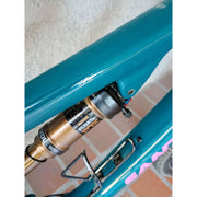 2025 Santa Cruz Blur CC X0 AXS TR RSV, Demo Bike, top tube with damage to film