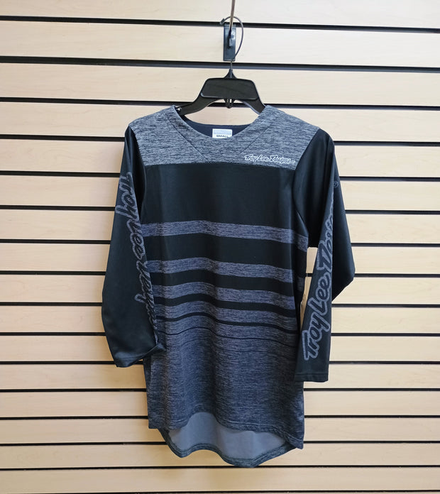 Troy Lee Designs Ruckus ¾ Jersey Streamline Heather Black/Heather Gray Front View