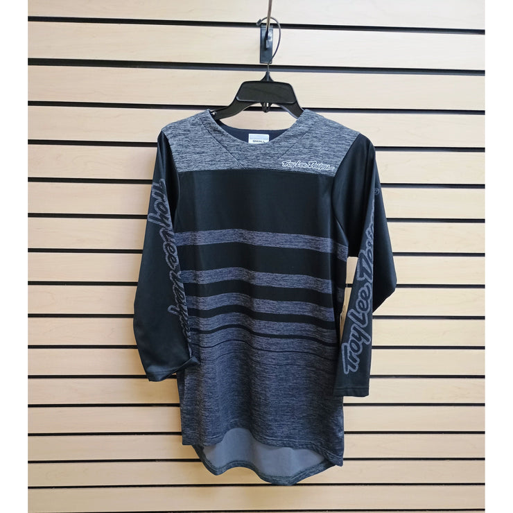 Troy Lee Designs Ruckus ¾ Jersey Streamline Heather Black/Heather Gray Front View