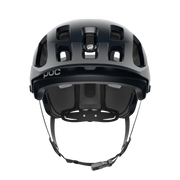 POC Tectal Mountain Bike Helmet, black, front view.