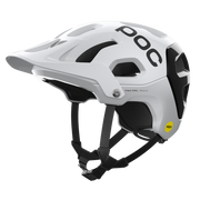 POC Tectal Race MIPS Mountain Bike Helmet, hydrogen white / uranium black, full view.