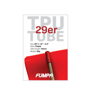 TPU tube packaging with red valve and Fumpa branding on a white background