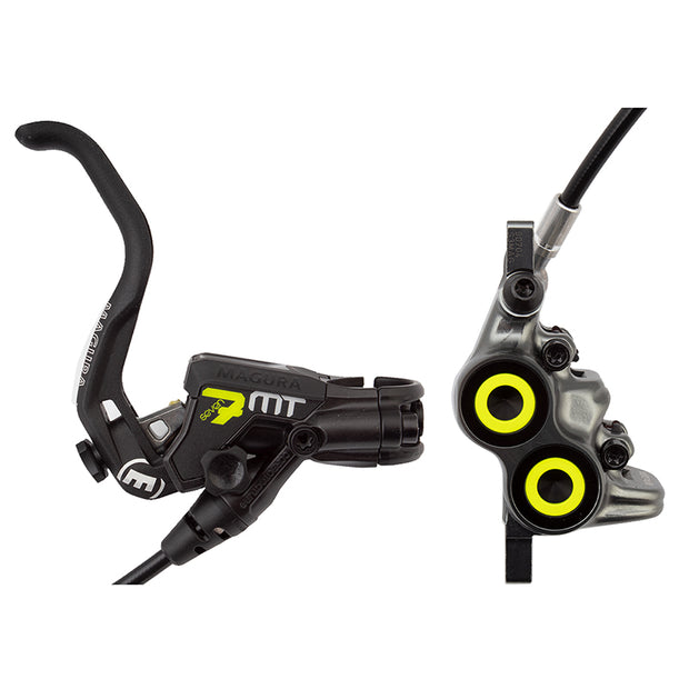 Magura MT7 Pro Disc Brake Lever - Front/Rear Hydraulic Post Mount Tooled Reach Adjust BLK/Gray, Full View