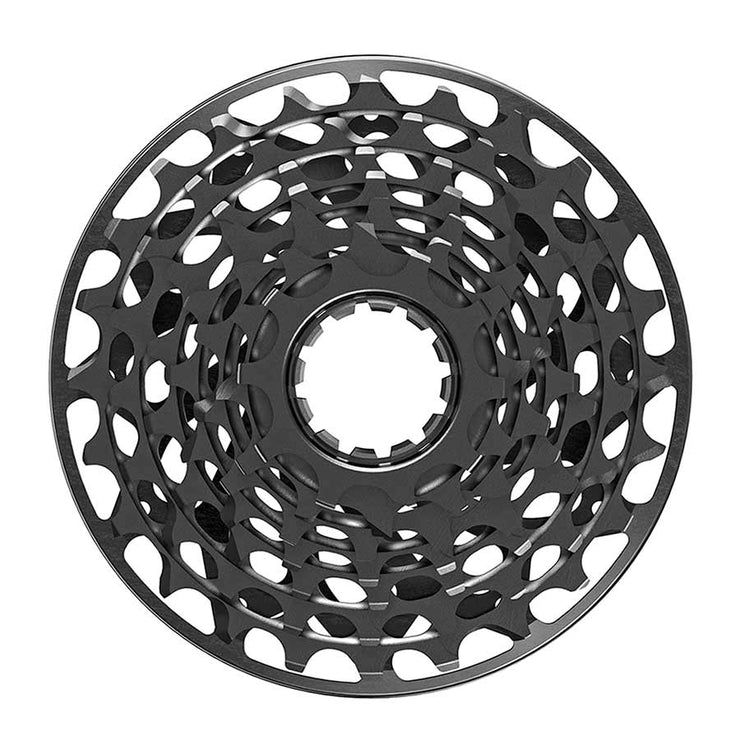SRAM XG-795 DH Cassette - 7 Speed 10-24t Black For XD Driver Body, full view