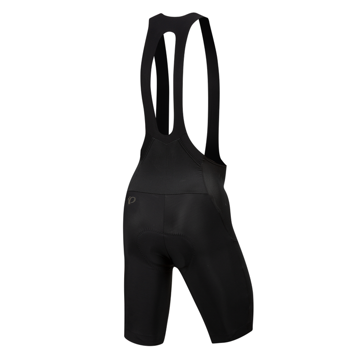 PEARL iZUMi Interval Cargo Bib Shorts, back view. 