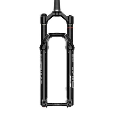 RockShox Pike Ultimate Charger 3.1 RC2 Suspension Fork - 27.5”, 140mm, 15x110mm, Gloss Black, C2, front view.