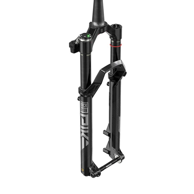 RockShox Pike Ultimate Flight Attendant Fork, Black, full view.