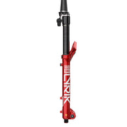 RockShox Lyrik Ultimate Flight Attendant Charger 3.1 Suspension Fork - 29”, 160mm, 15x110mm, Red, 44mm Offset, A3, side view.