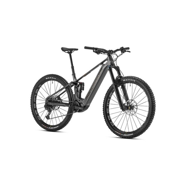 Mondraker Crusher, nimb us grey, fork view.