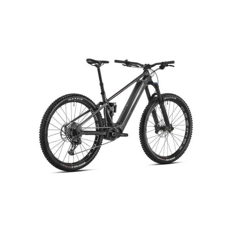 Mondraker Crusher, nimb us grey, rear shock view.