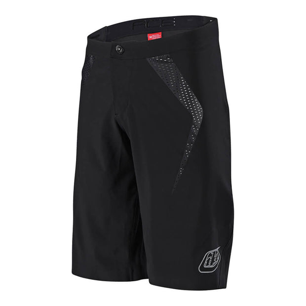 Troy Lee Designs Ace 2.0 Short, black, front view.