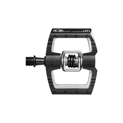 Crankbrothers Mallet DH Dual Sided Clipless Platform Pedals - Black, full view.