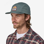 Patagonia McClure Hat, Ridge Rise Moonlight: Nouveau Green, on-model front view.
