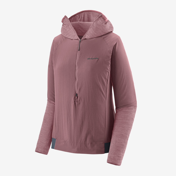 Patagonia Women's Airshed Pro Pullover, evening mauve, full view.