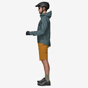 Patagonia Men's Dirt Craft Bike Short, golden caramel side view on model