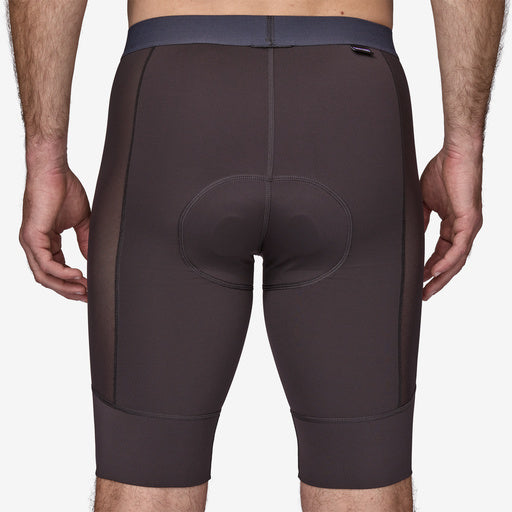 Patagonia Men's Dirt Craft Bike Short liner, back view on model