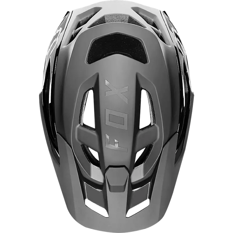 Fox Speedframe Pro MIPS Mountain Bike Helmet, black, top view.