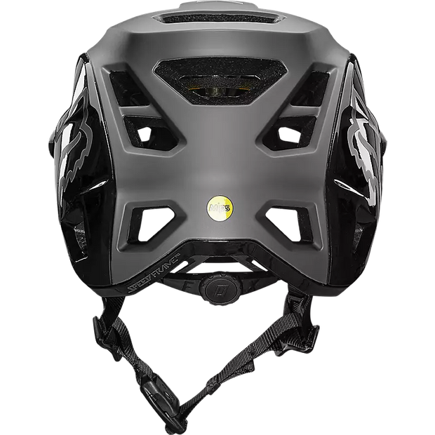 Fox Speedframe Pro MIPS Mountain Bike Helmet, black, back view.
