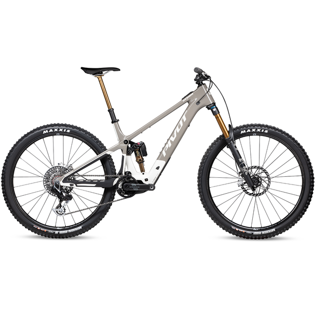 Pivot Shuttle SL/AM Team XX NEO Eagle Transmission w/Carbon Wheels, Brownstone, full view.