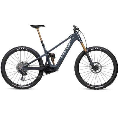 Pivot Shuttle SL/AM Team XX NEO Eagle Transmission w/Carbon Wheels, gloss grey, full view.