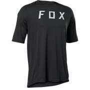 Fox Defend Short Sleeve Jersey black front view