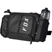 Fox 5L Lumbar Hydration, black, water bottle holder view.