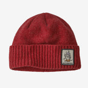 Patagonia Brodeo Beanie, Fun Hogs Armadillo: Touring Red, full view.