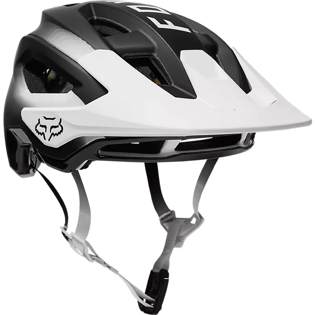 Fox Speedframe Pro MIPS Mountain Bike Helmet, fade black, full view.