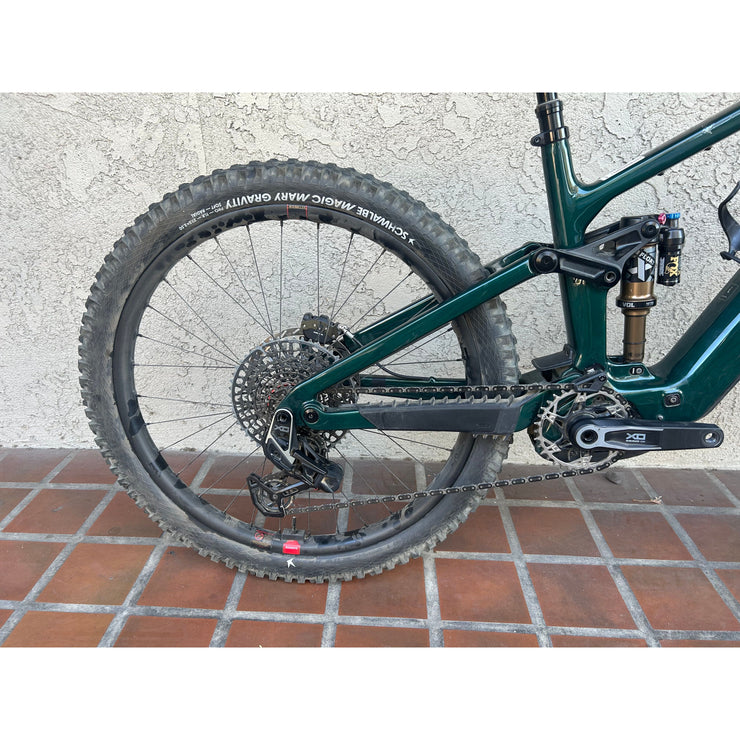 2025 Santa Cruz Vala 1 CC MX  X0 AXS RSV, Large Demo Bike, Drive Side Rear View